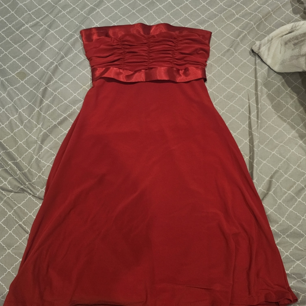 Red slip lingerie dress from Charlotte Russe